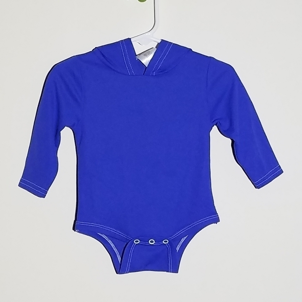 KidzStuff Purple Hooded Onesie Bodysuit 3-6m